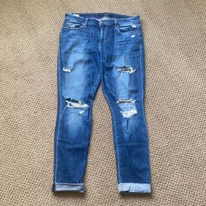 Joes Skinny Ankle Distressed Jeans